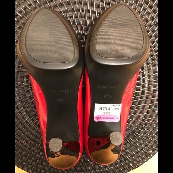 NEW NINE WEST PATENT Sz8.5M HEELS - Picture 8 of 8